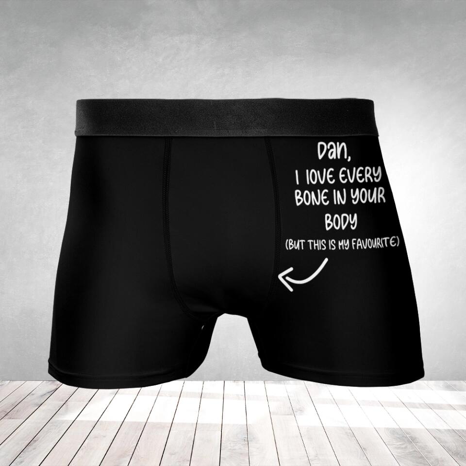 Funny Quote For Boyfriend Husband Custom Boxer Briefs Naughty Gift For Men