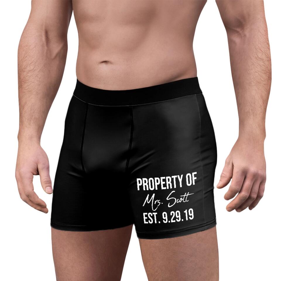 Funny Quote For Boyfriend Husband Custom Boxer Briefs Naughty Gift For Men