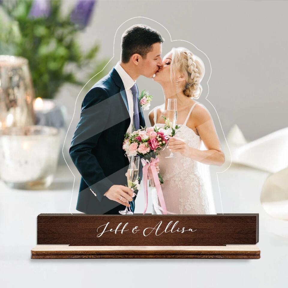 Personalized Photo Anniversary Potrait Acrylic Plaque - Best Valentine Gift for Couple, Husband, Wife, Boyfriend/Girlfriend - 212IHNBNWP975