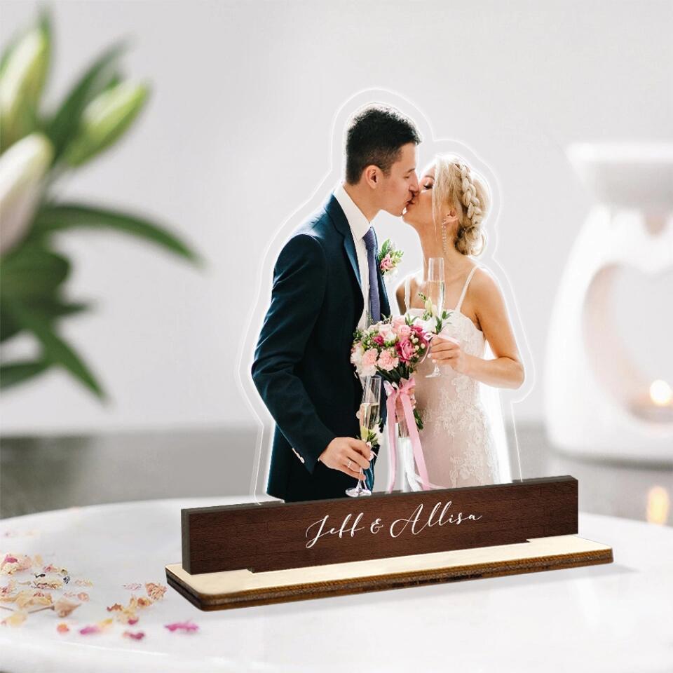 Personalized Photo Anniversary Potrait Acrylic Plaque - Best Valentine Gift for Couple, Husband, Wife, Boyfriend/Girlfriend - 212IHNBNWP975