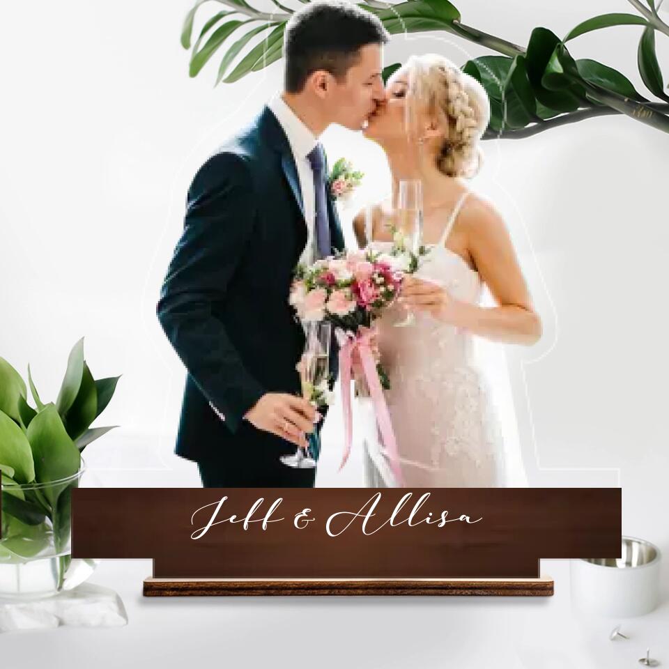 Personalized Photo Anniversary Potrait Acrylic Plaque - Best Valentine Gift for Couple, Husband, Wife, Boyfriend/Girlfriend - 212IHNBNWP975