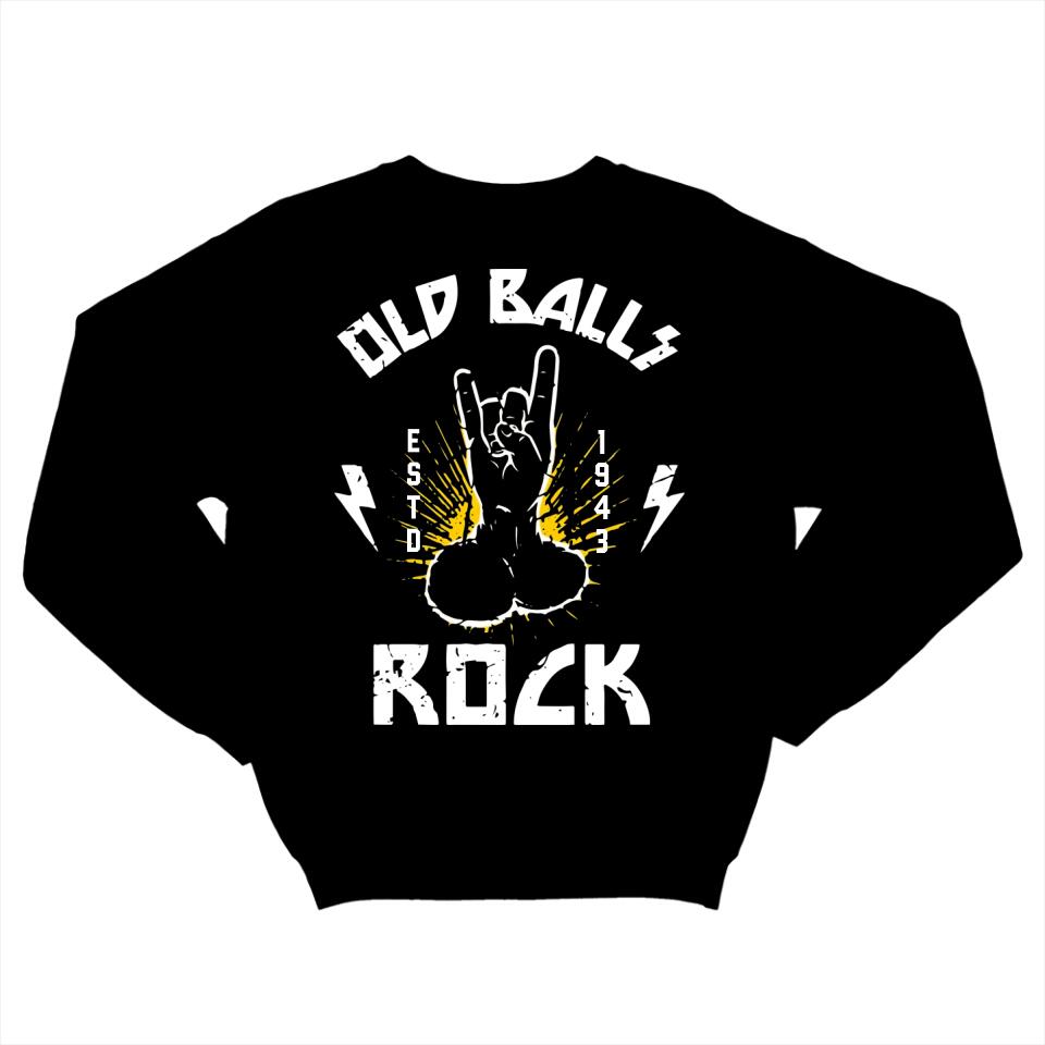 Old Ballls Rock ESTD 1943 - Personalized Crew Neck Sweatshirt - Best Gift For Old Men for Dad/Grandpa/Uncle - Best Birthday's Gift For Old Man - 301IHNVSTS0008
