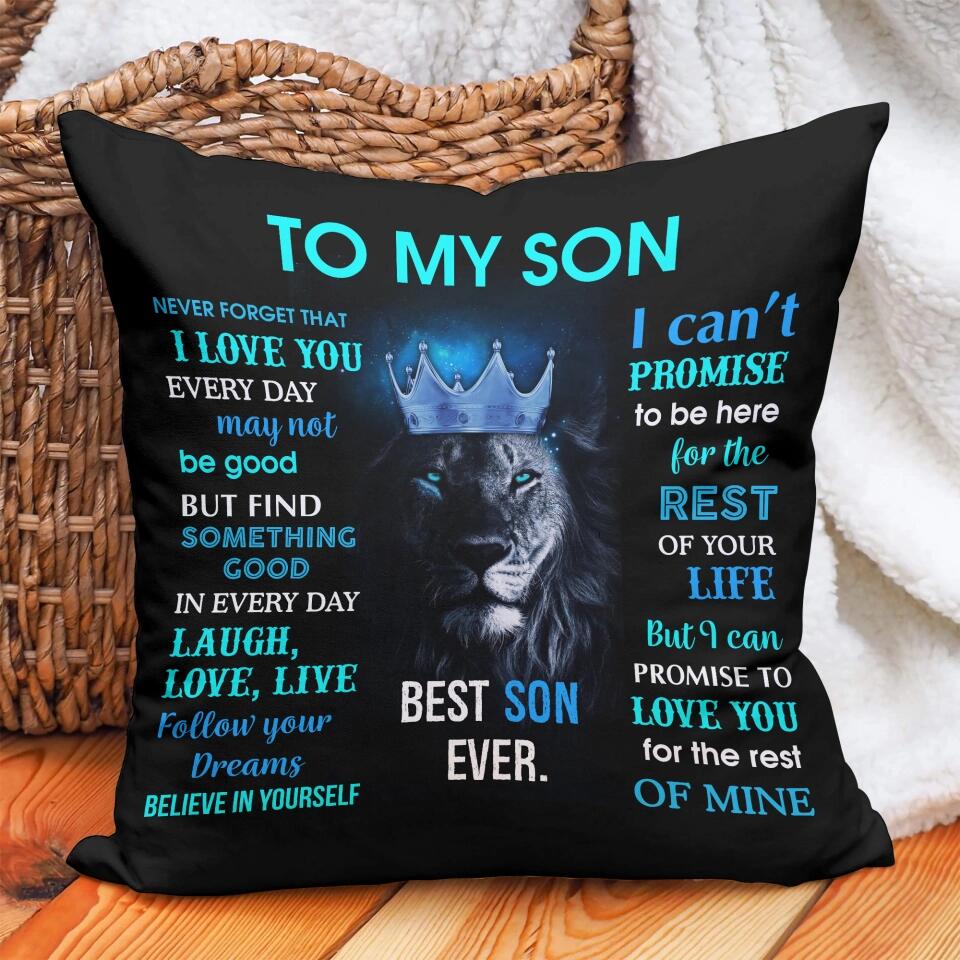 Lion To My Son/Daughter Never Forget That I Love You - Canvas Pillow