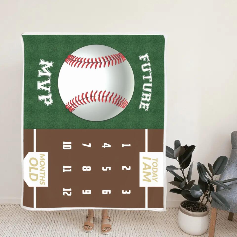 Future Goal Football Soccer Basketball Baseball Custom Blanket Gift For Son