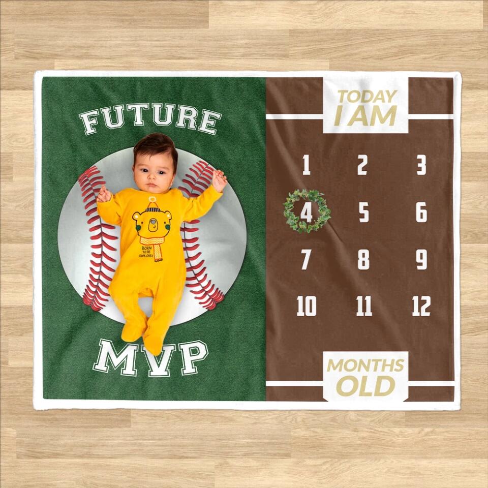 Future Goal Football Soccer Basketball Baseball Custom Blanket Gift For Son