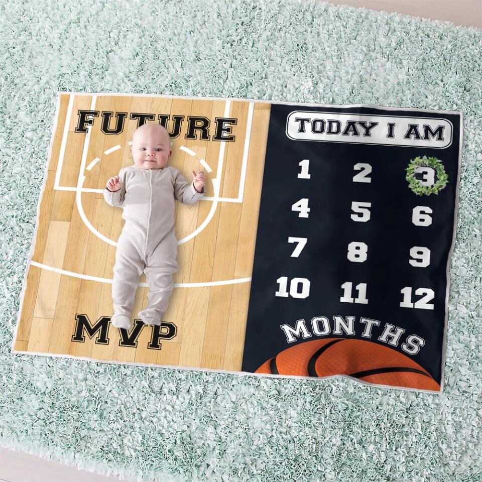 Future Goal Football Soccer Basketball Baseball Custom Blanket Gift For Son
