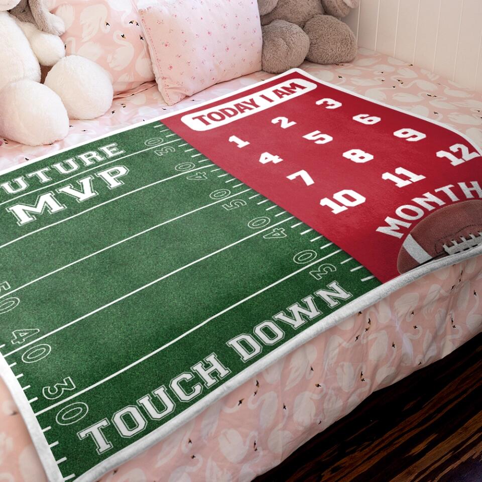 Future Goal Football Soccer Basketball Baseball Custom Blanket Gift For Son