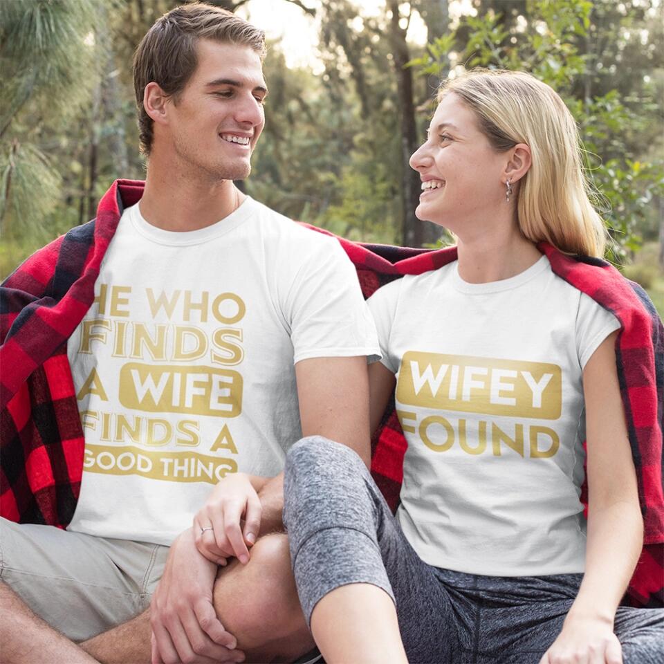 Wife Found Couples Shirt Anniversary Gifts