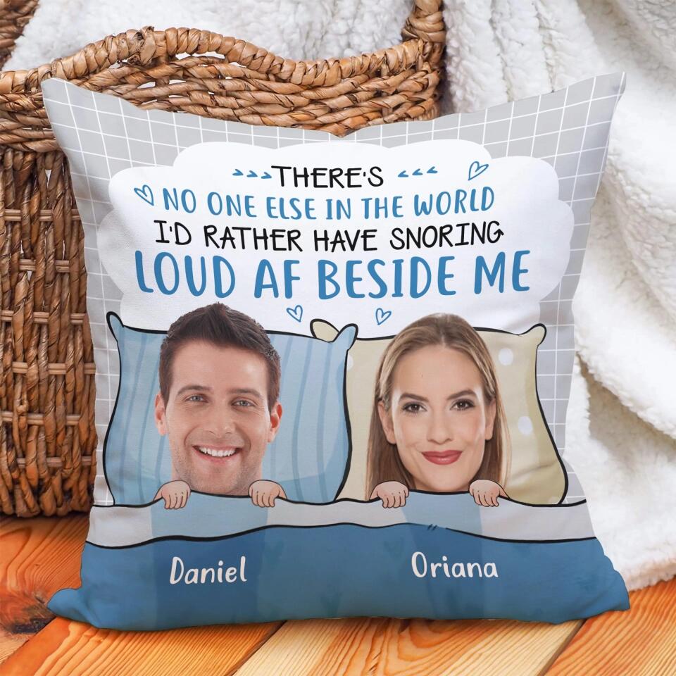 There's No One Else In The World - Personalized Pillow - Gift For Couples