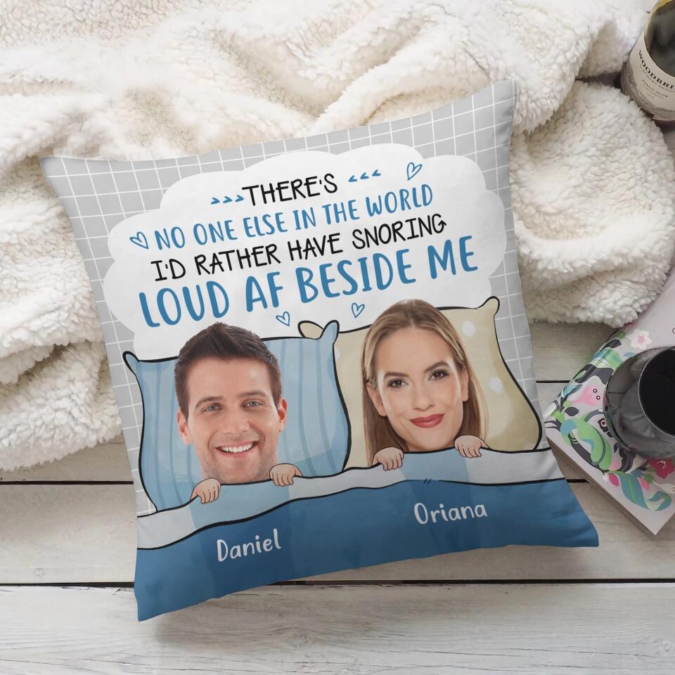 There's No One Else In The World - Personalized Pillow - Gift For Couples