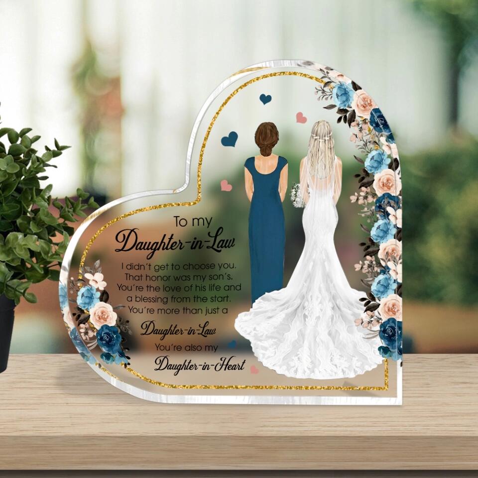 You Are More Than A Daughter-in-law - Personalized Heart Acrylic Plaque - Best Gift For Daughter in law - 301IHPNPAP112