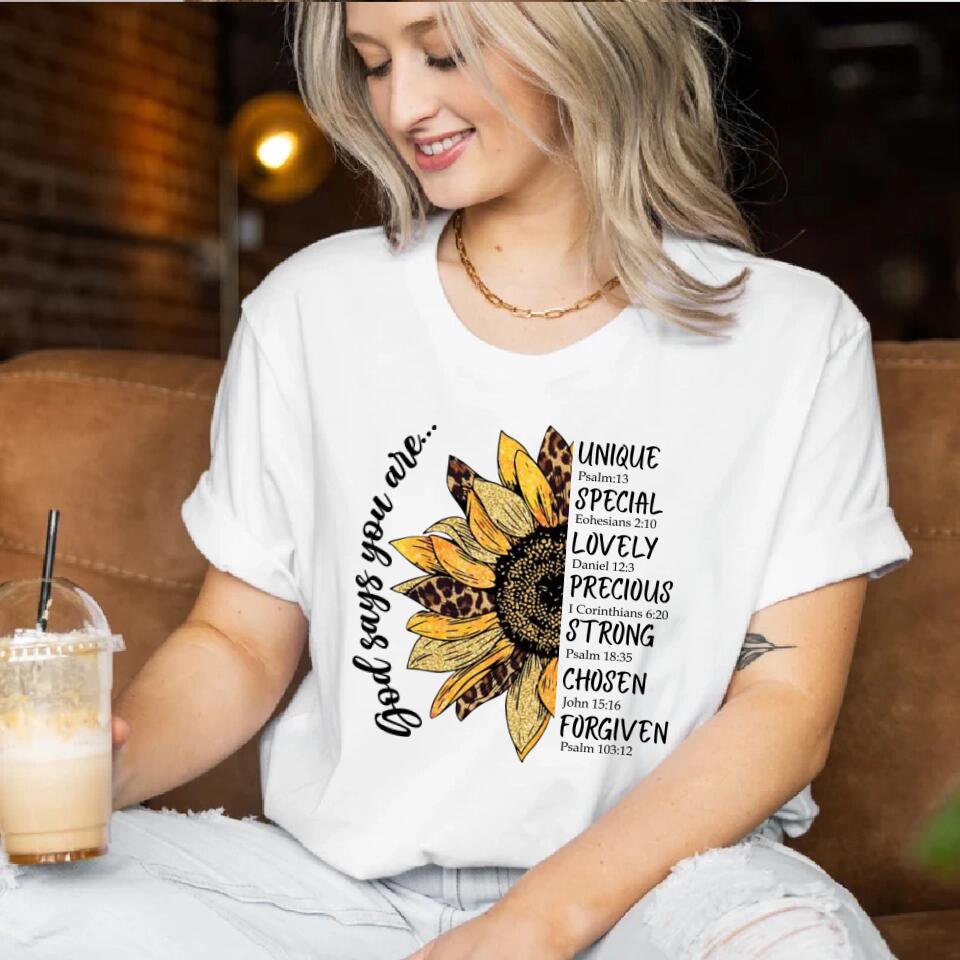 God Says You Are - Tshirt Sweater - Best Birthday Gifts for Him Her Daughter Son Grandma Mom - 301IHPVSSW135