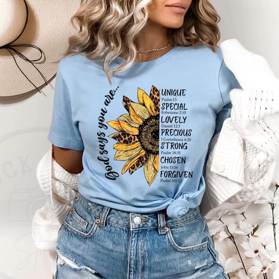 God Says You Are - Tshirt Sweater - Best Birthday Gifts for Him Her Daughter Son Grandma Mom - 301IHPVSSW135