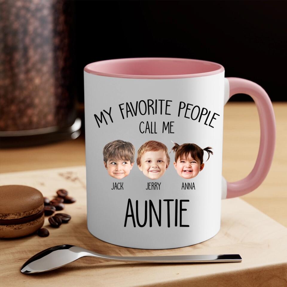 My Favorite People Call Me - Personalized White Mug for Grandma | Best Gift For Family