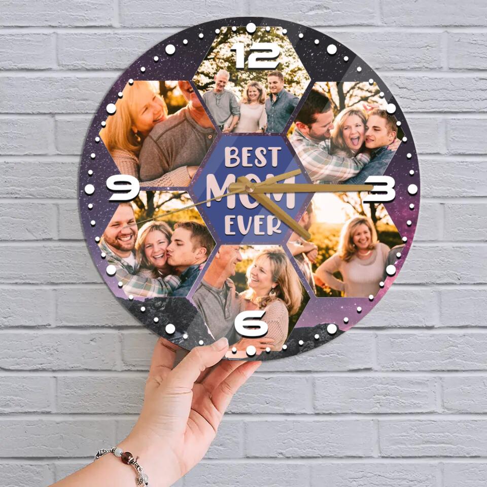 Best Mom Ever Best Dad Ever Custom Wall Clock Anniversary Gift For Parents