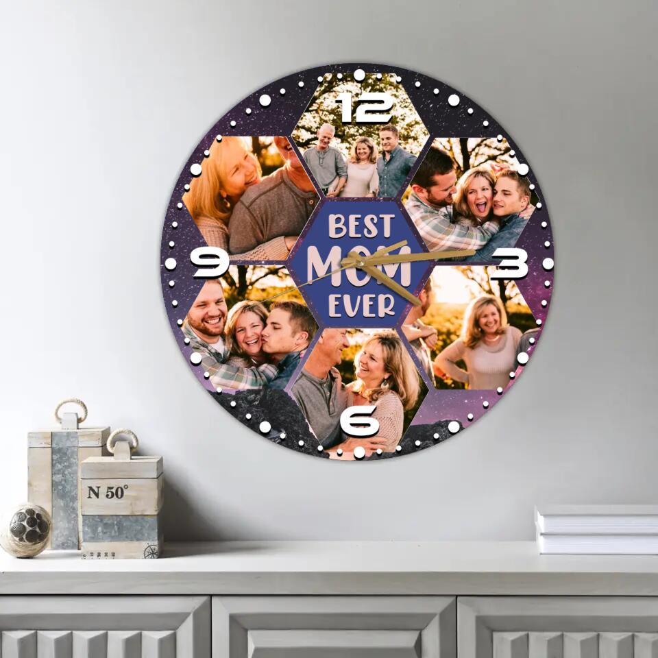 Best Mom Ever Best Dad Ever Custom Wall Clock Anniversary Gift For Parents
