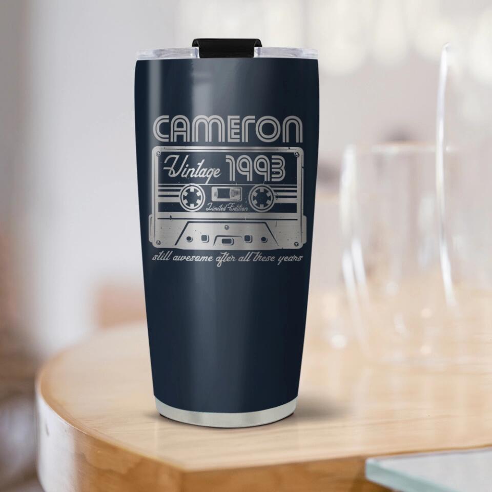 Vintage Limited Edition, Still Awesome After All These Years - Personalized Tumbler