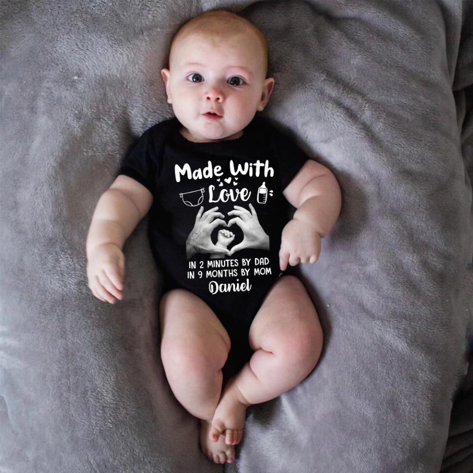 The Baby Made With Love - Personalized Babysuit Onesie - Gift For Baby