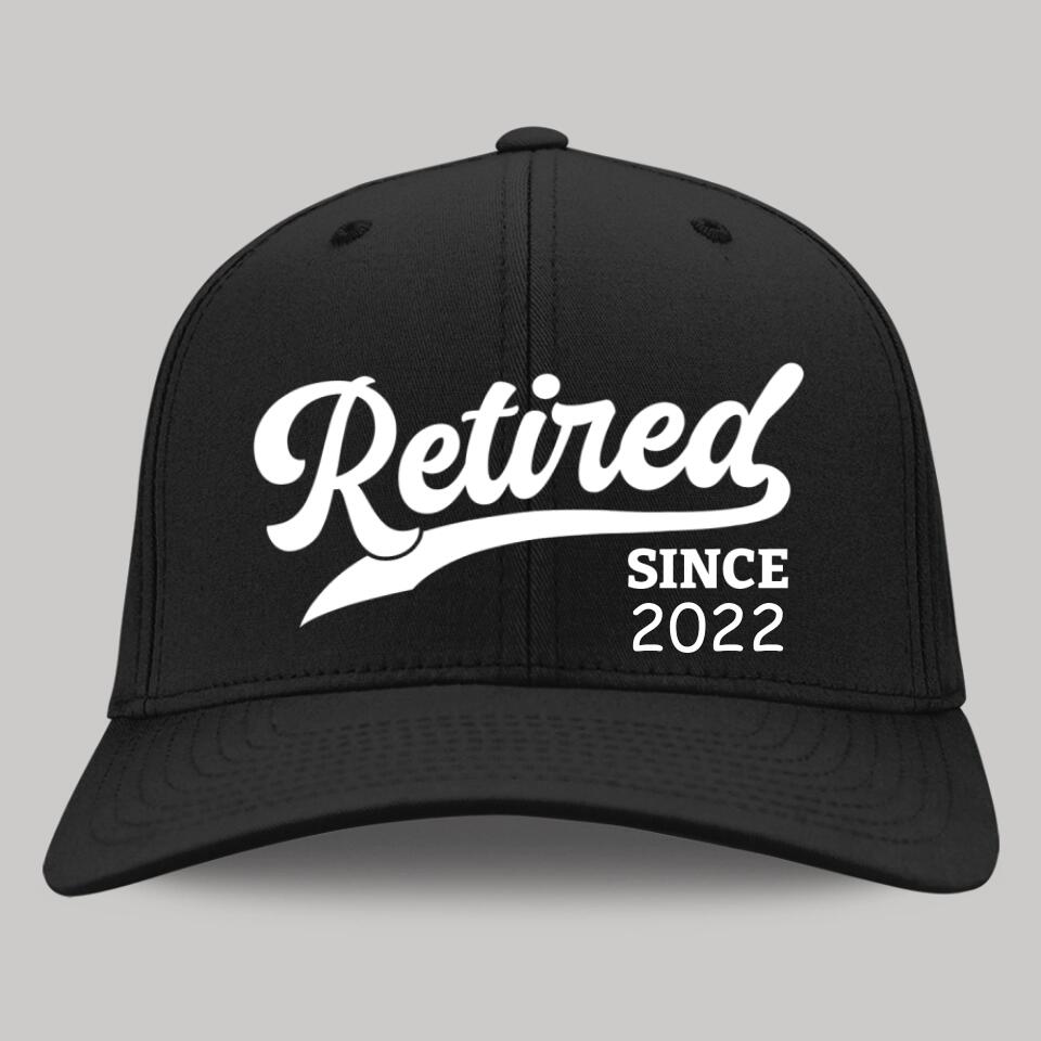 Retired Since - Custom Year Cap - Retirement Gift For Him