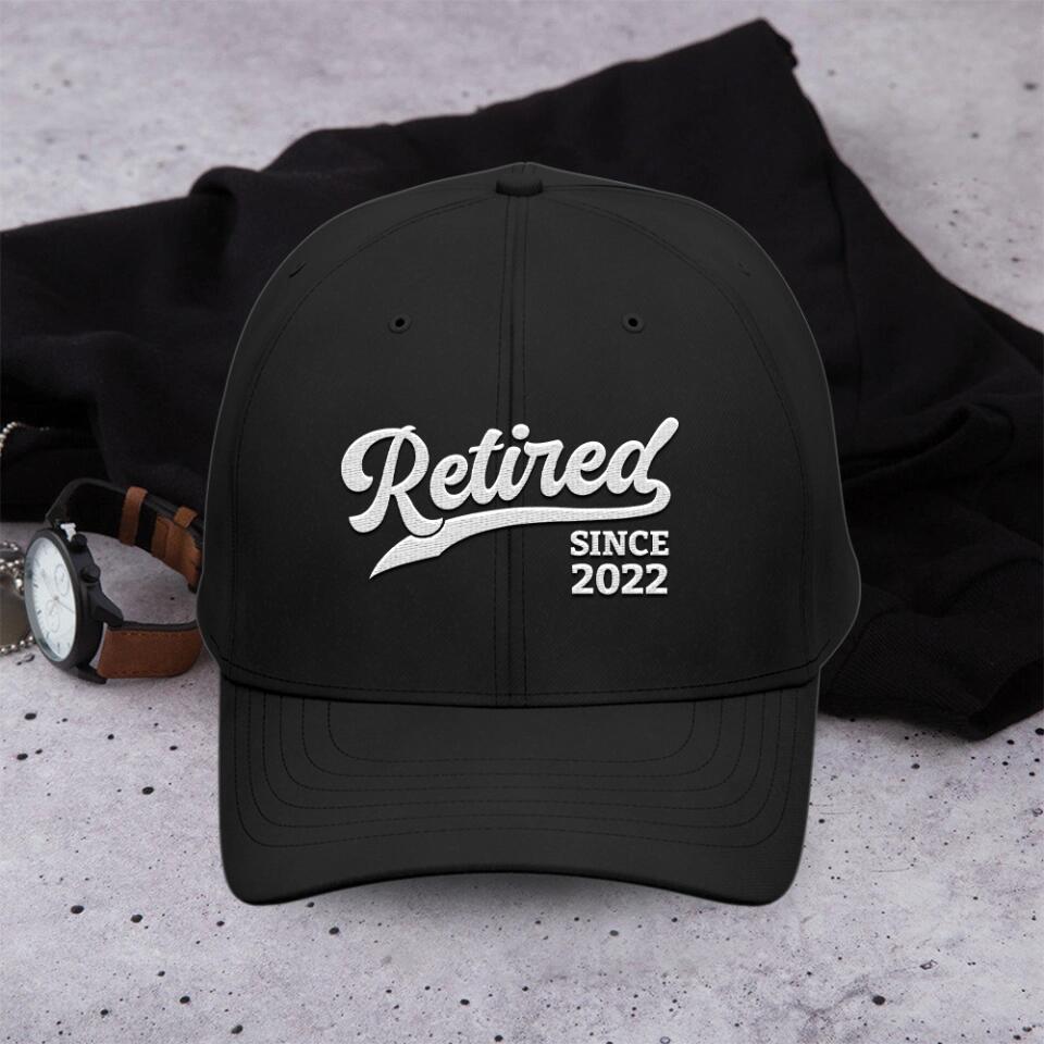 Retired Since - Custom Year Cap - Retirement Gift For Him