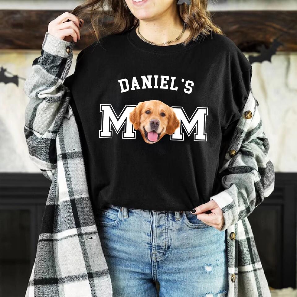 Custom Photo Dog Cat Mom Shirt - Personalized Tshirt Hoodie Sweatshirt - Best Gift For Dog Cat Dad Mom Dog Lovers - 303IHPNPTS337