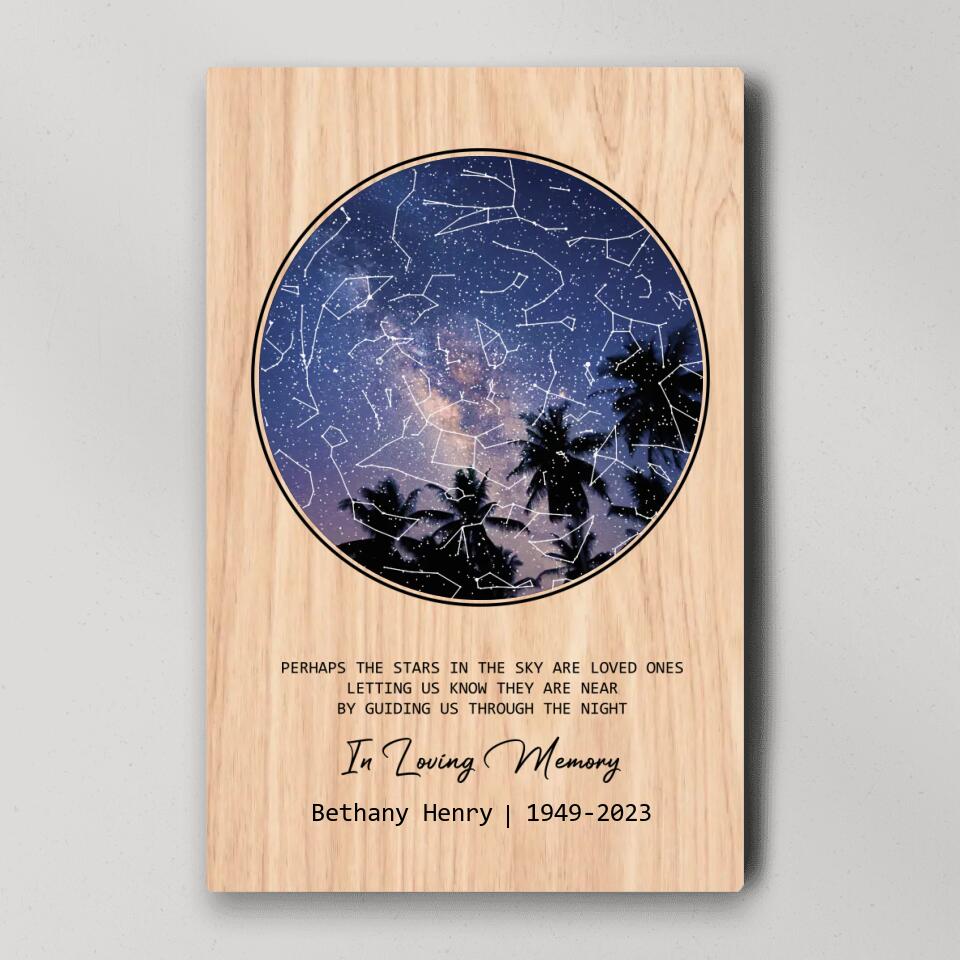 Perhaps The Stars in the Sky Are Loved Ones - Custom Canvas Poster - Memorial Gifts
