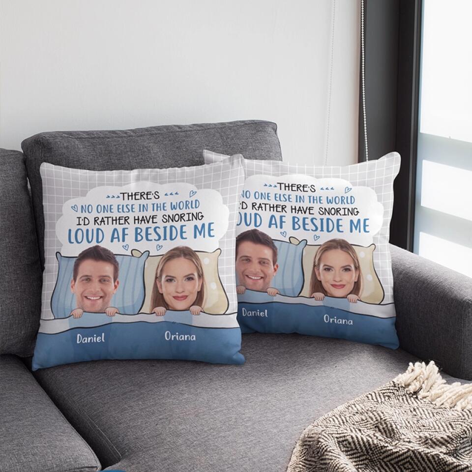 There's No One Else In The World - Personalized Pillow - Gift For Couples