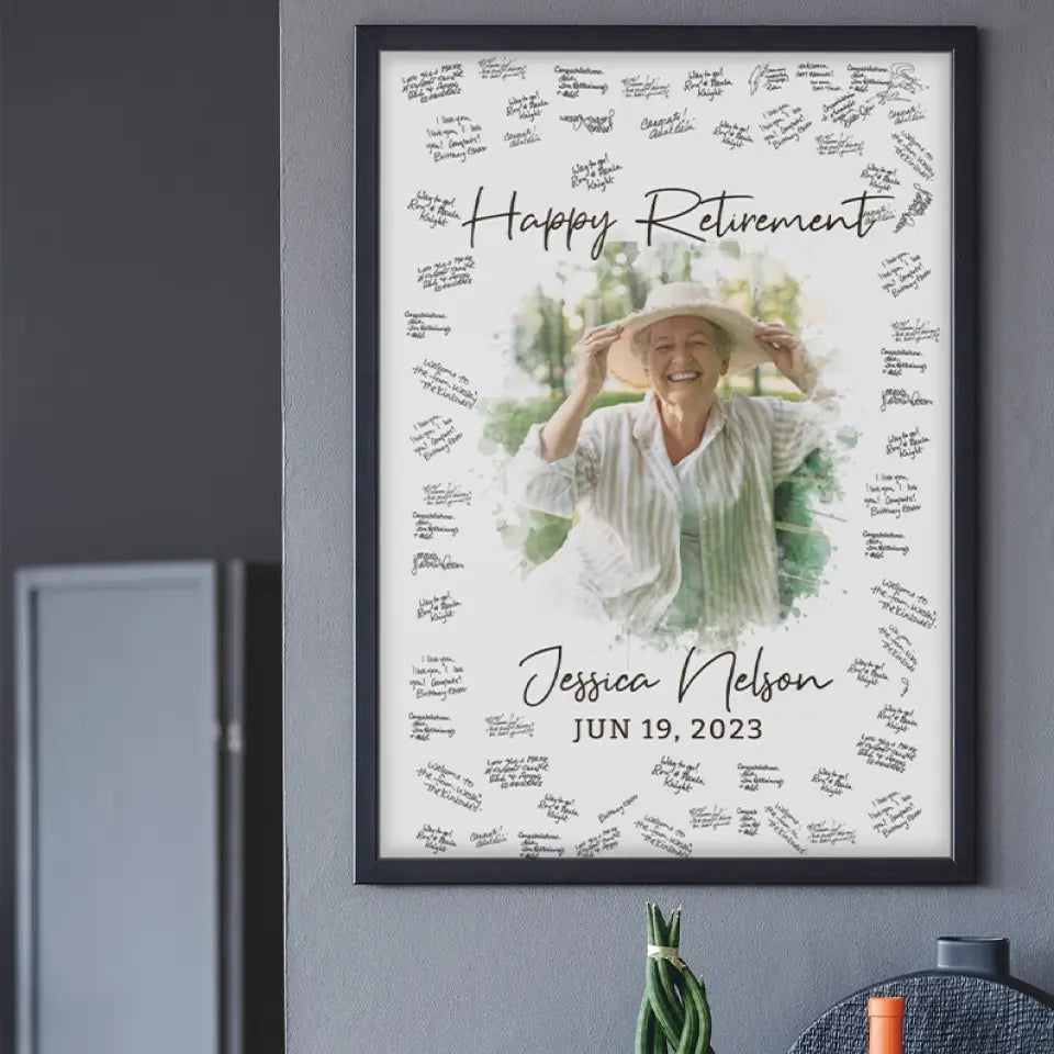 Congratulations 2025 Guest Artwork To Sign - Custom Canvas Poster - Graduation Gifts