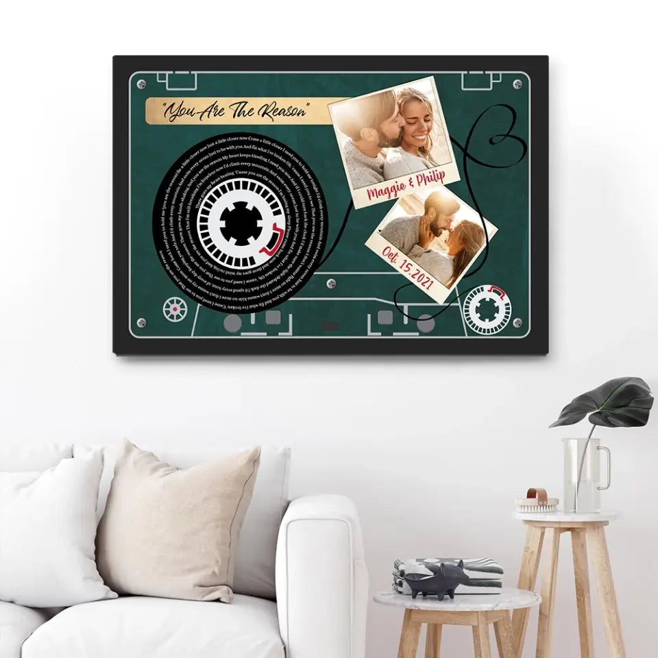 Favorite Things Lyrics Custom Canvas Poster Anniversary Gift For Couple