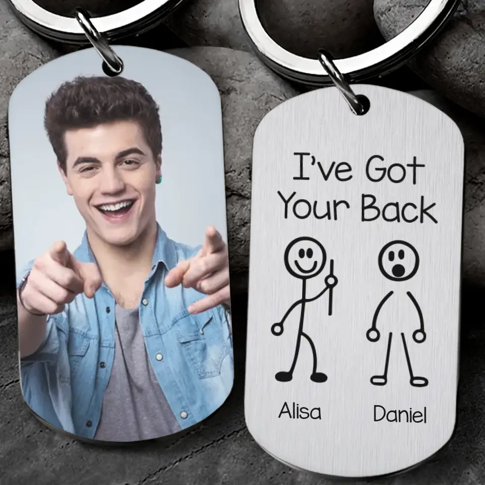 I've Got Your Back - Personalized Upload Photo Keychain