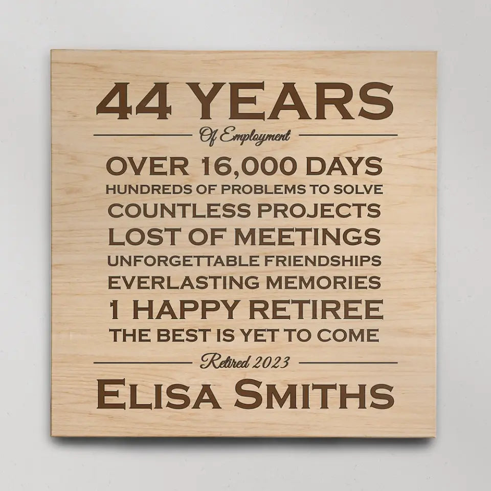 A Happy Retiree The Best Is Yet To Come - Custom Canvas Poster - Retirement Gifts