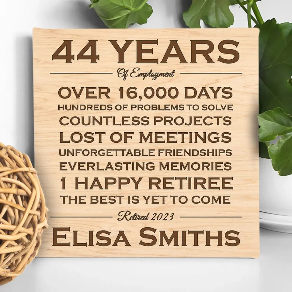 A Happy Retiree The Best Is Yet To Come - Custom Canvas Poster - Retirement Gifts