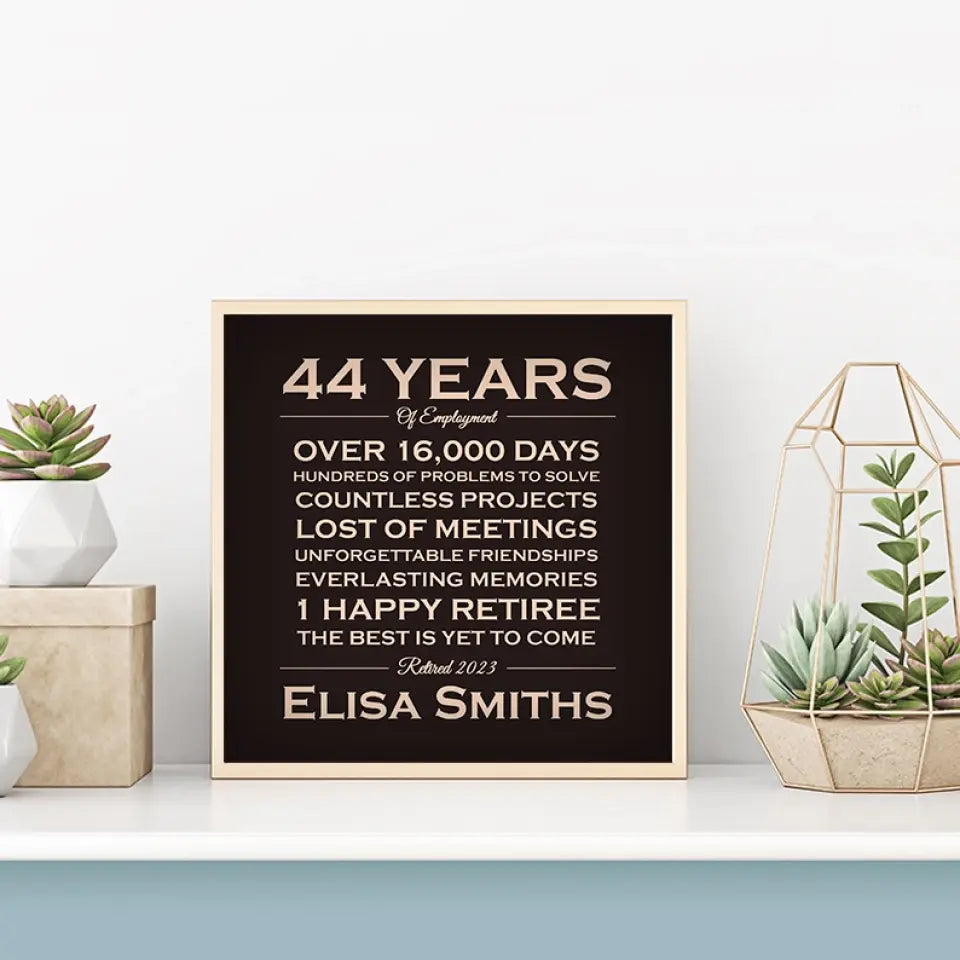 A Happy Retiree The Best Is Yet To Come - Custom Canvas Poster - Retirement Gifts