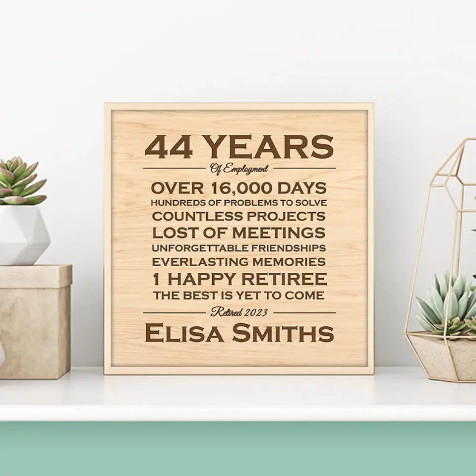 A Happy Retiree The Best Is Yet To Come - Custom Canvas Poster - Retirement Gifts