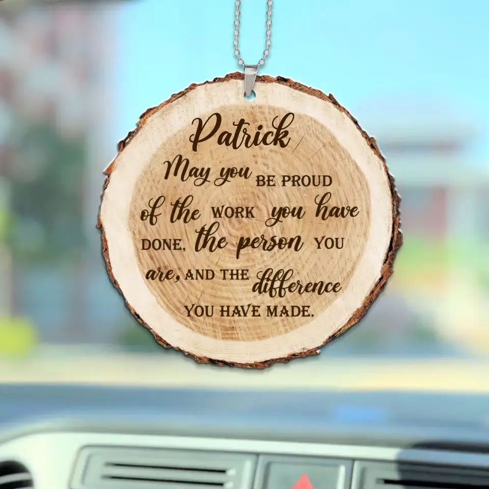 May You Be Proud of the Work You Have Done Custom Ornament Retirement Gift