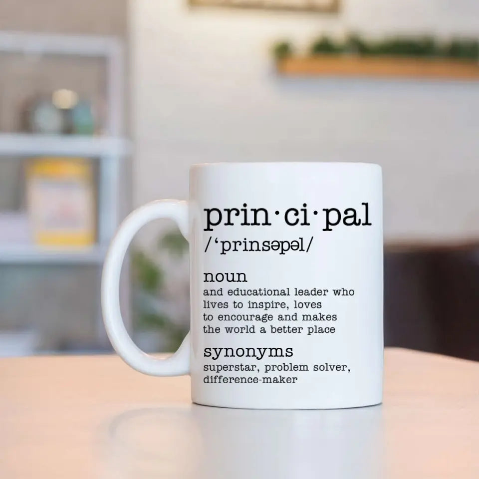 Principal Description - Personalized Mug 11oz 15oz - Gift For Principal