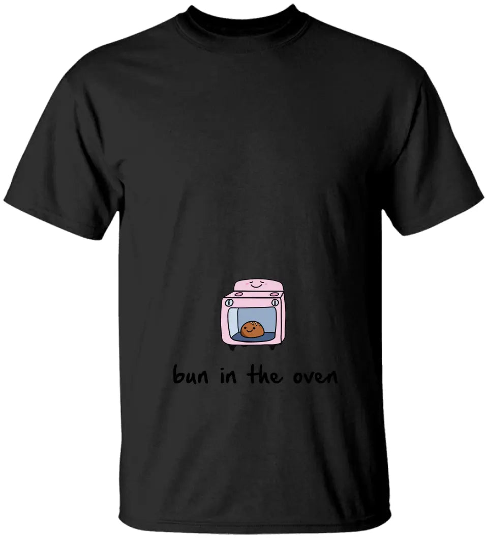 Bun In The Oven - Funny Crew Neck Sweatshirt - Tshirt For Pregnant Mom | 305IHPNPTS615