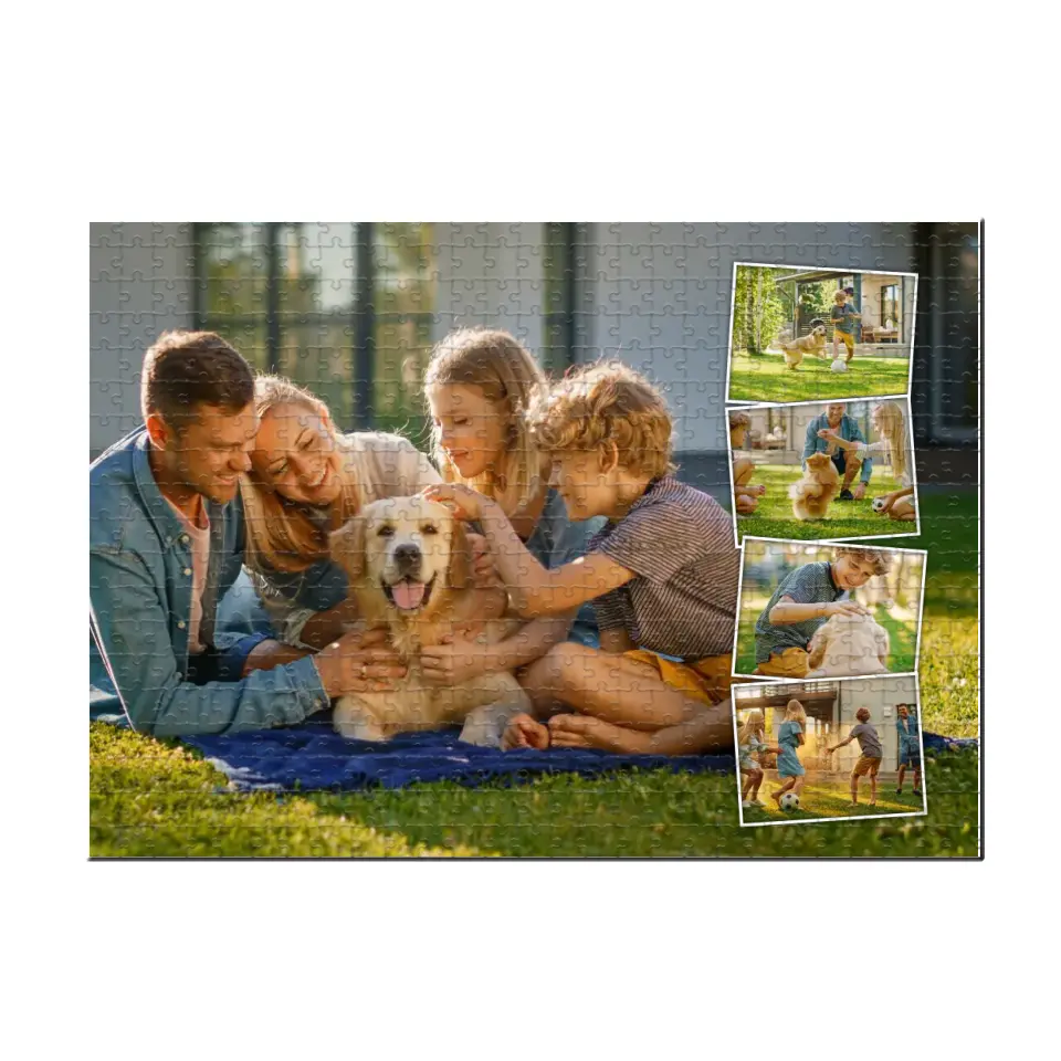 Personalized Valentine Gifts - Custom Photo Collage - Jigsaw Puzzle - Gift For Family Couple Friends