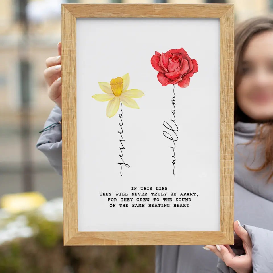 In This Life They Will Never Truly Be Apart - Custom Canvas Poster - Birthday Gìft For Friends