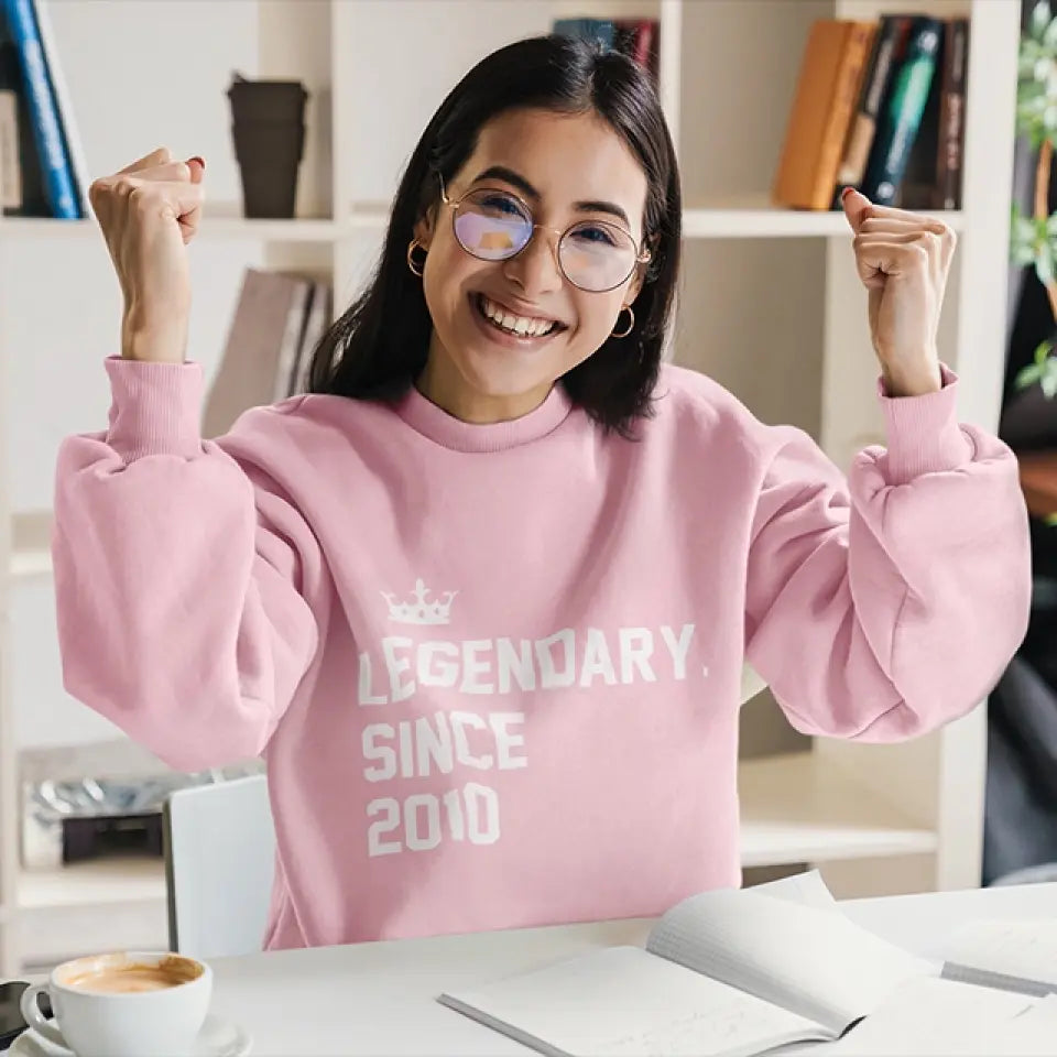 Legendary Since - Custom Year Sweatshirt Hoodie - Birthday Gifts For Children Friends