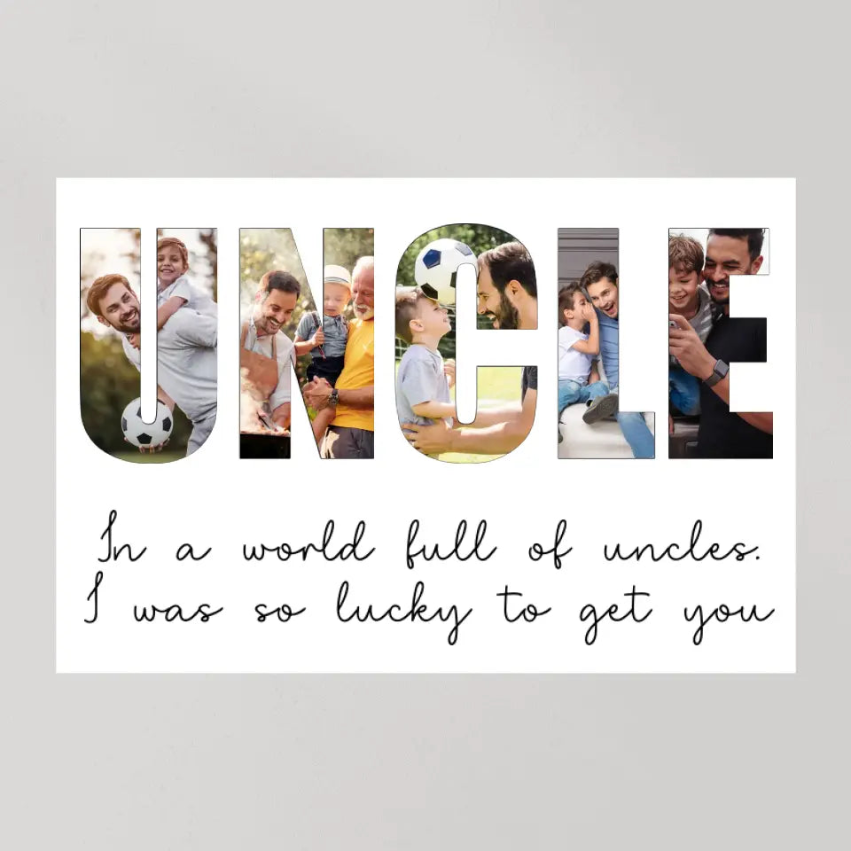 In A World Full Of Uncles - Personalized c Canvas - Gift For Uncle | 306IHPBNCA754