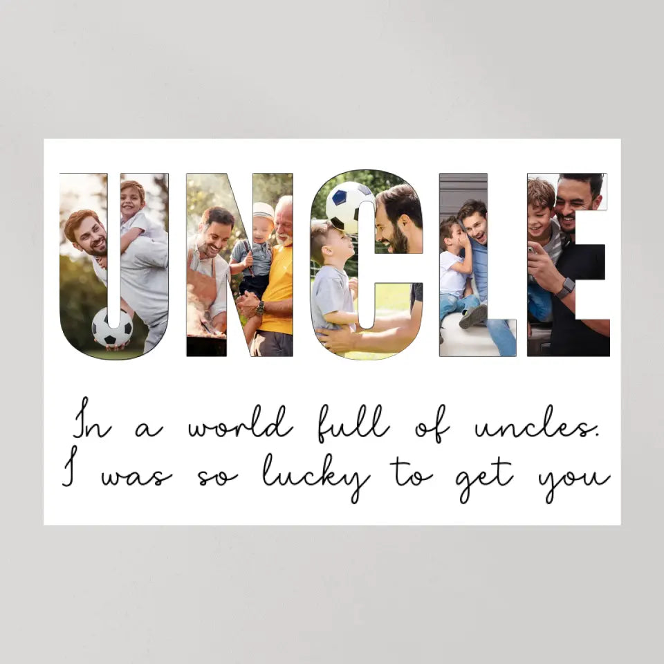 In A World Full Of Uncles - Personalized c Canvas - Gift For Uncle | 306IHPBNCA754