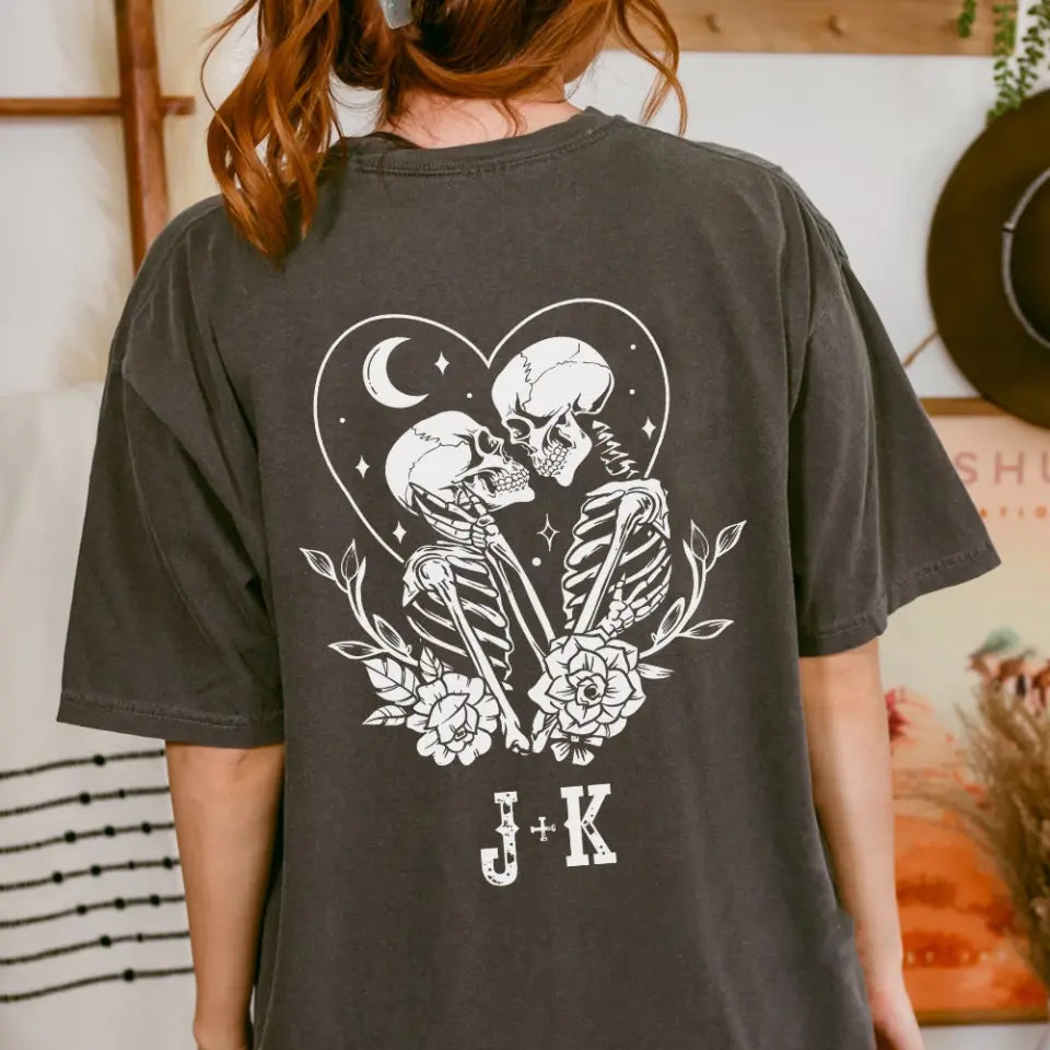 Till Death Do Us Apart Personalized G500 T-Shirt Gift For Couple