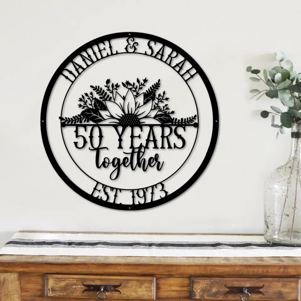 To Many More Years Together Custom Metal Signs Anniversary Gift For Couple