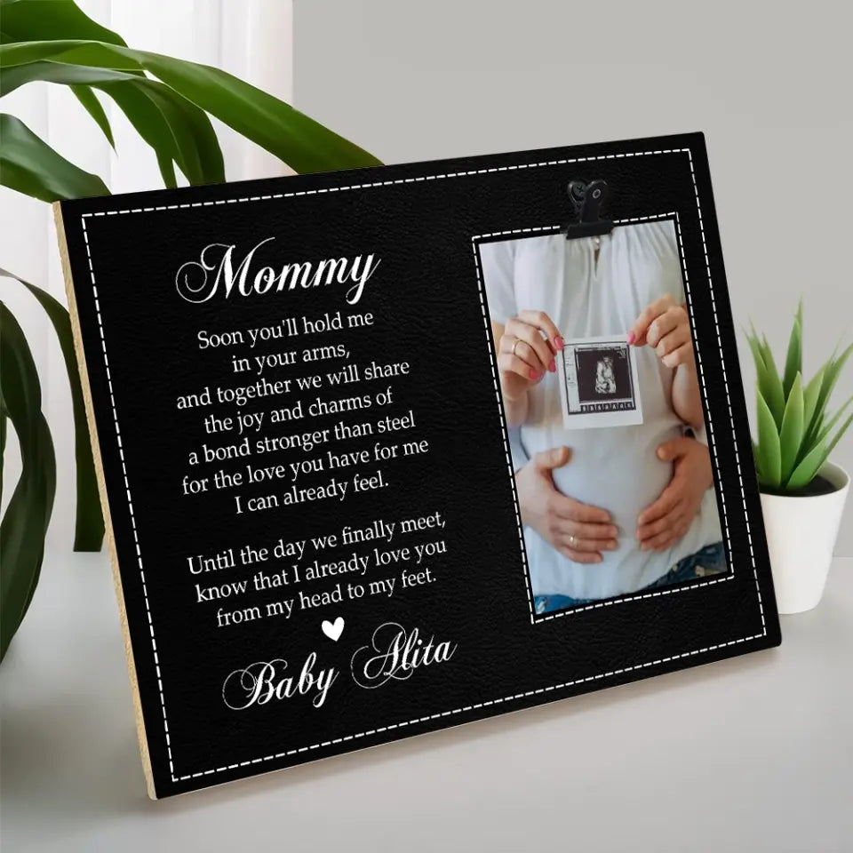 Until The Day We Finally Meet - Personalized Photo Clip Frame - Gift For Pregnant Mom