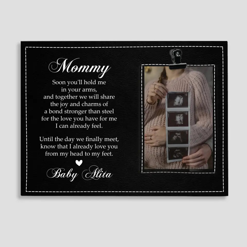 Until The Day We Finally Meet - Personalized Photo Clip Frame - Gift For Pregnant Mom