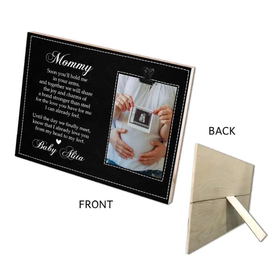 Until The Day We Finally Meet - Personalized Photo Clip Frame - Gift For Pregnant Mom
