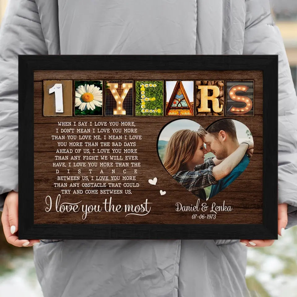 10 Years Anniversary - Personalized Canvas Poster - Gift For 10 Years Anniversary | 307IHPNPCA878