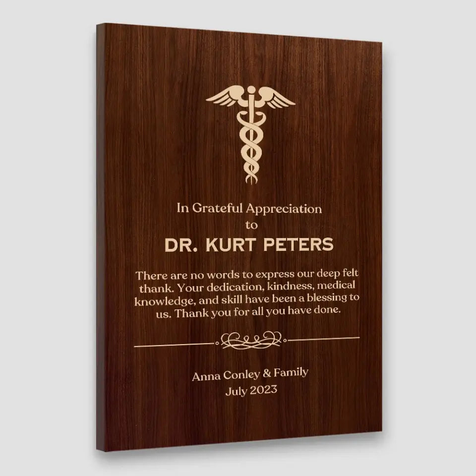 In Grateful Appreciation - Personalized Canvas/Poster - Gifts For Dentist/Medical Student
Pharmacy | 307IHPLNCA845