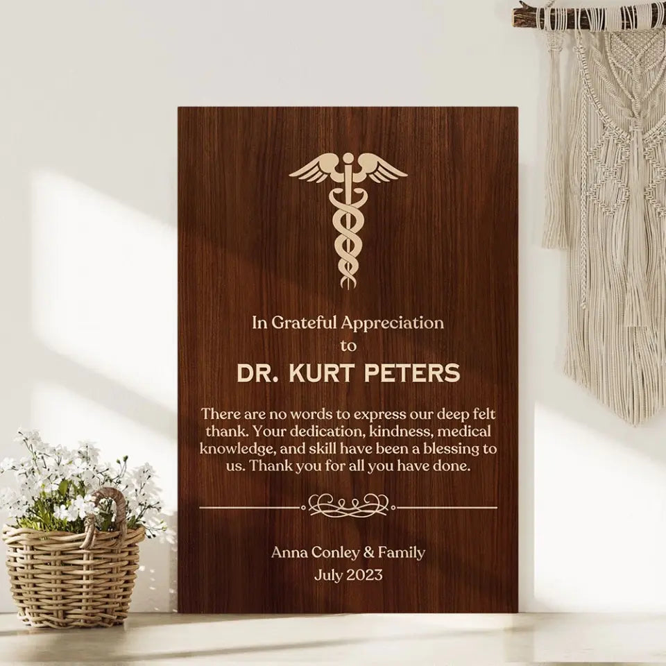 In Grateful Appreciation - Personalized Canvas/Poster - Gifts For Dentist/Medical Student
Pharmacy | 307IHPLNCA845